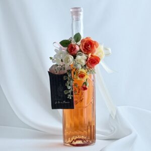 Rose wine　& サンセット・ローズ Bouquet（Jstyleチャームブーケ ①）