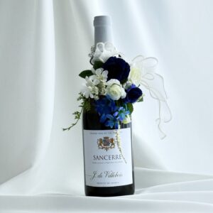 White wine　&  ノーブル・ネイビーBouquet（Jstyleチャームブーケ ②）