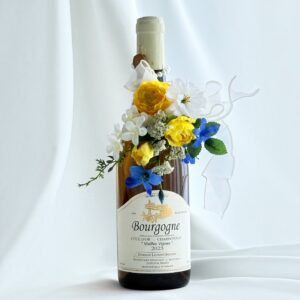 White wine　&  ハッピーカラーBouquet（Jstyleチャームブーケ ③）